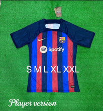 Load image into Gallery viewer, MESSI BARCELONA HOME PLAYER VERSION JERSEY 2022/23
