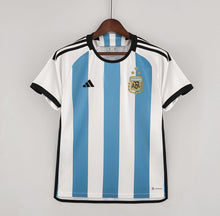 Load image into Gallery viewer, ARGENTINA WORLD CUP HOME 3-STAR MESSI SIGNED
