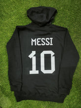 Load image into Gallery viewer, MESSI ARGENTINA BLACK HOODIE
