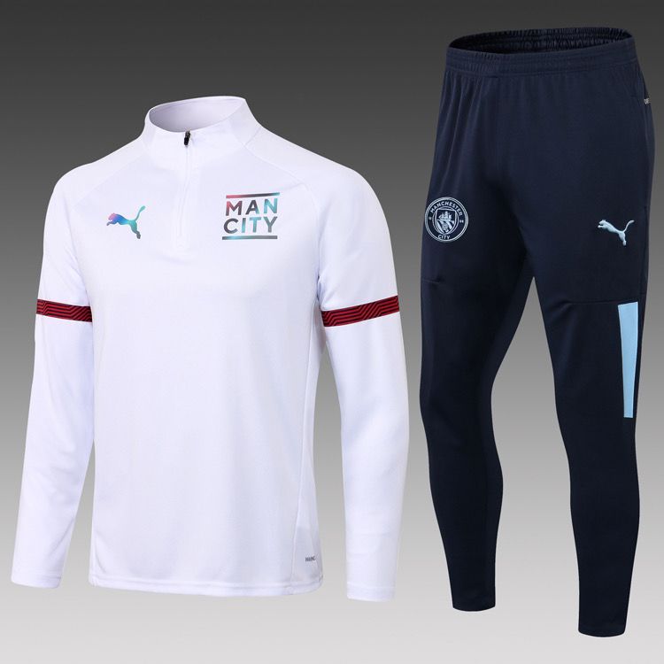MANCHESTER CITY WHITE TRACKSUIT 2021/22