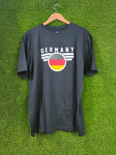 Germany Black Cotton T shirt